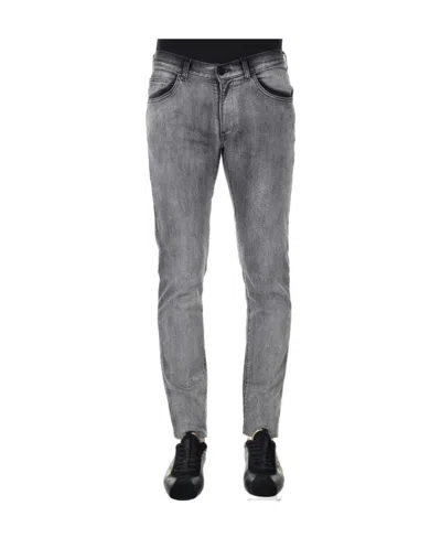 Emporio Armani Logo Jeans In Gray