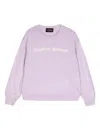 Emporio Armani Logo Jumper In Purple