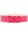 EMPORIO ARMANI EMPORIO ARMANI LOGO LEATHER BELT