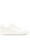 Emporio Armani Logo Printed Lace-up Sneakers In White