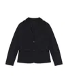 Emporio Armani Logo-lettering Single-breasted Blazer In Black