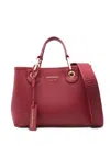 Emporio Armani Myea Medium Shopping Bag In Red