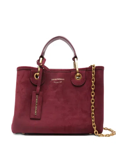 EMPORIO ARMANI LOGO-LETTERING TOTE BAG