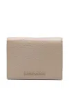 Emporio Armani Logo-lettering Wallet In Neutrals