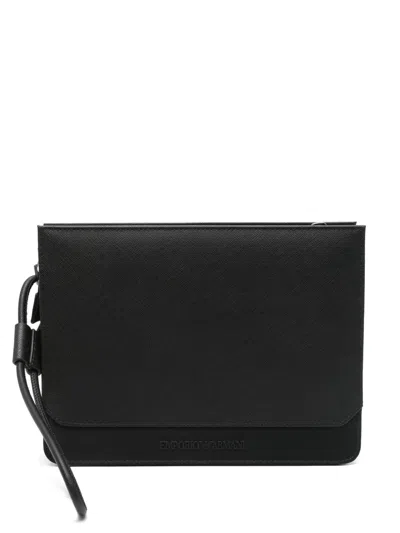 Emporio Armani Logo-lettering Wash Bag