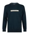 Emporio Armani Logo Logo Hoodie In Black
