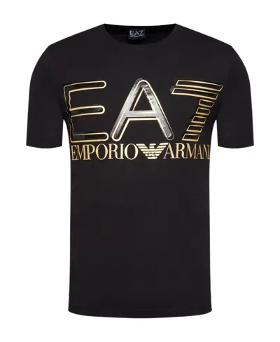 Emporio Armani Logo Logo T-shirt In Black