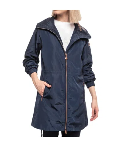 Emporio Armani Logo Long Casual Jacket In Black