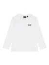 Emporio Armani Logo Long-sleeve T-shirt In White