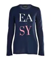 Emporio Armani Logo Long Woolen Pullover In Black