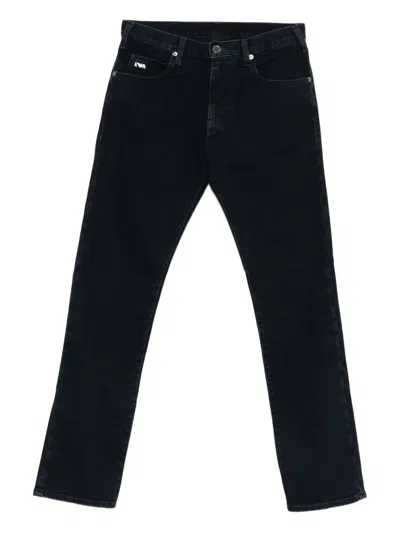 Emporio Armani Denim Cotton Jeans Belt Loops In Blue