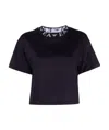 Emporio Armani Logo-neckline T-shirt In Black