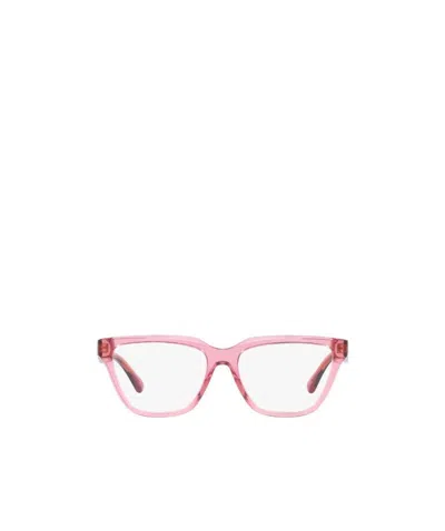 Emporio Armani Logo Optical Glasses In Pink