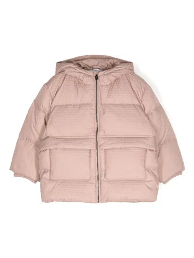 Emporio Armani Babies' Logo Padded Jacket In Pink