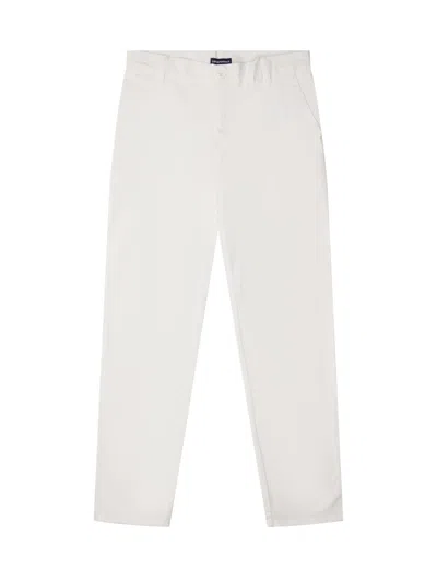 Emporio Armani Kids' Logo Pants In Bianco Ottico