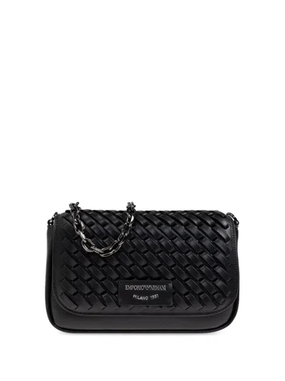 Emporio Armani Logo-patch Bag In Black