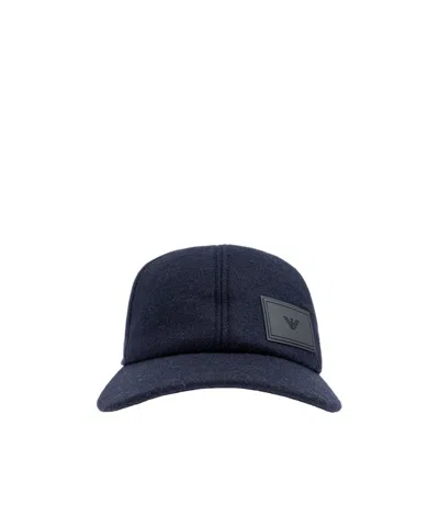 EMPORIO ARMANI EMPORIO ARMANI EMBLEM PATCH BASEBALL CAP