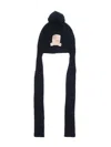 Emporio Armani Logo-patch Beanie In Blue
