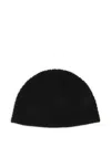 Emporio Armani Logo-patch Beanie Hat In Black