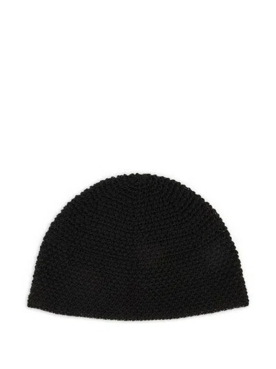 Emporio Armani Logo-patch Beanie Hat In Black