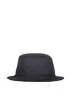 Emporio Armani Logo-patch Bucket Hat In Blue