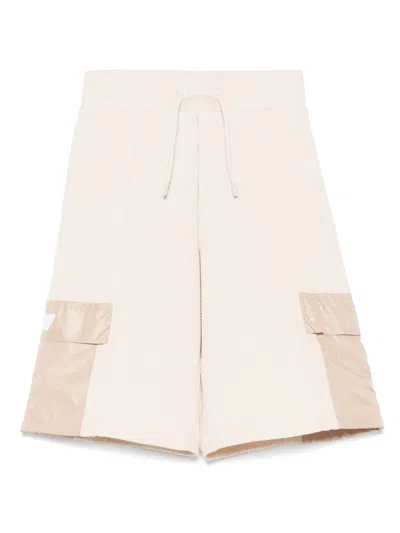 Emporio Armani Kids' Logo-patch Cargo Shorts In 中性色