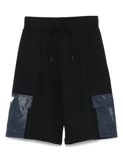 Emporio Armani Kids' Logo-patch Cargo Shorts In 蓝色