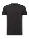 Emporio Armani Logo-patch Short-sleeved T-shirt In Black