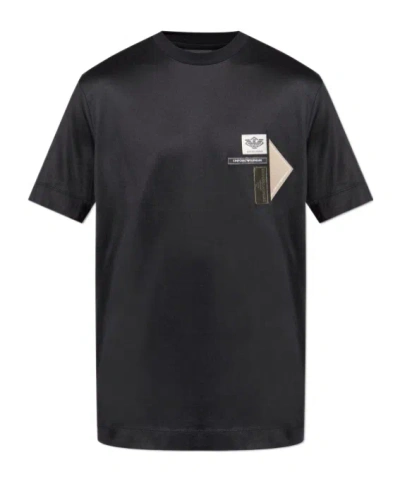 EMPORIO ARMANI EMPORIO ARMANI LOGO-PATCH CREWNECK T-SHIRT