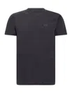Emporio Armani Logo Patch Crewneck T-shirt In Blue