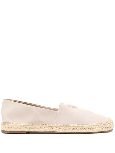 Emporio Armani Logo-embroidered Espadrilles In Brown