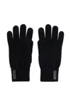 Emporio Armani Logo-patch Gloves In Black