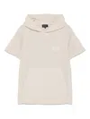 Emporio Armani Logo-patch Hoodie In 中性色