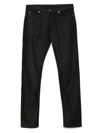 EMPORIO ARMANI LOGO-PATCH JEANS