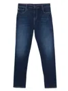 Emporio Armani Skinny Denim Cotton Jeans In Blue