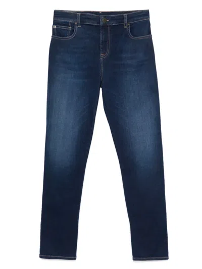 EMPORIO ARMANI LOGO-PATCH JEANS