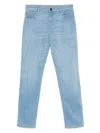 Emporio Armani Skinny Denim Cotton Jeans In Blue