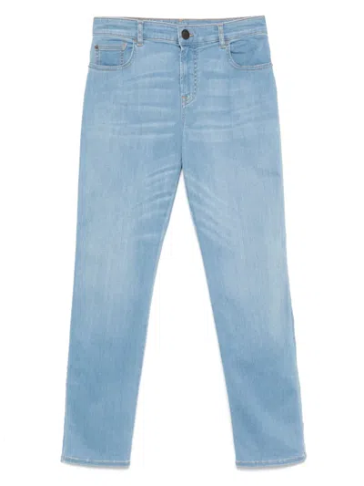 EMPORIO ARMANI LOGO-PATCH JEANS