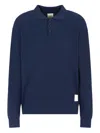 Emporio Armani Logo-patch Polo Shirt In Blue