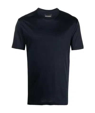 EMPORIO ARMANI EMPORIO ARMANI LOGO PATCH CREWNECK T-SHIRT