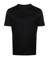 Emporio Armani Round Neck Short-sleeved T-shirt In Black