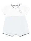 Emporio Armani Logo-patch Shorties In Blue