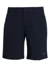 Emporio Armani Belt Loop Shorts In Blue