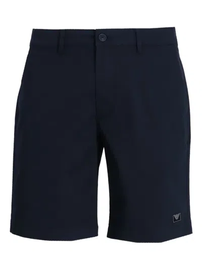 EMPORIO ARMANI LOGO-PATCH SHORTS