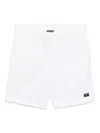 Emporio Armani Logo-patch Shorts In White