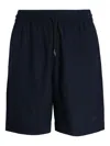 Emporio Armani Shorts Mit Logo-patch In Blue