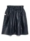 Emporio Armani Logo-patch Skirt In Blue