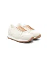 Emporio Armani Logo-patch Suede Sneakers In Neutrals