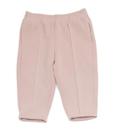 Emporio Armani Logo-patch Sweatpants (9-36 Months) In Pink