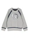 Emporio Armani Logo-patch Sweatshirt In Grey